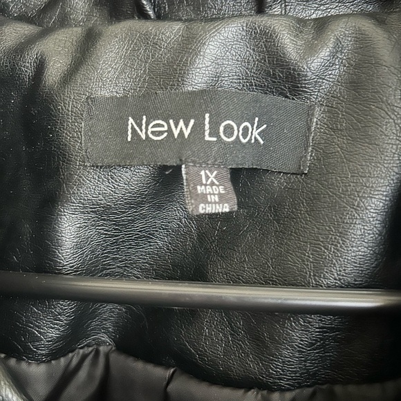 New Look black faux leather jacket - Picture 3 of 3